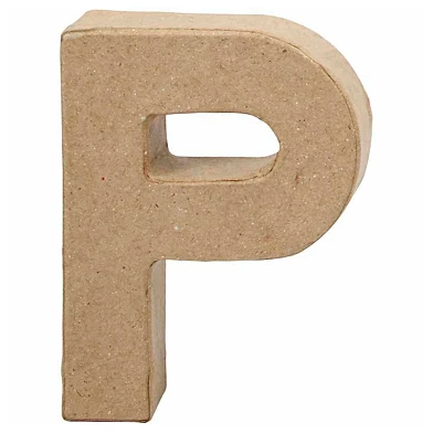 Letter Papier-maché - P, 10cm