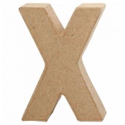 Letter Papier-maché - X, 10cm