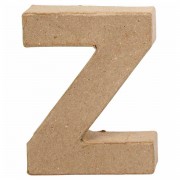 Letter Papier-maché - Z, 10cm