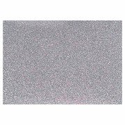 Bügelfolie Glitzer Silber, A5