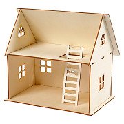 DIY hölzernes Puppenhaus