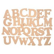 Holzbuchstaben AZ, 26 Stück