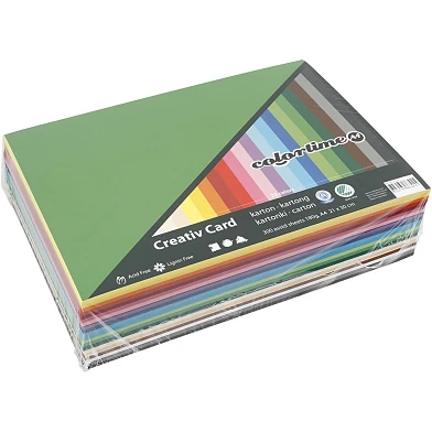 Farbiger Karton, Farbe A4, 180 g, 300 Blatt
