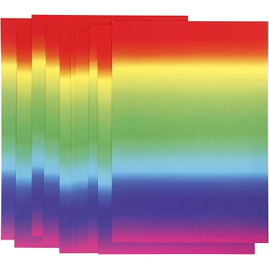 Regenbogenpapier A4 180gr, 10 Blatt