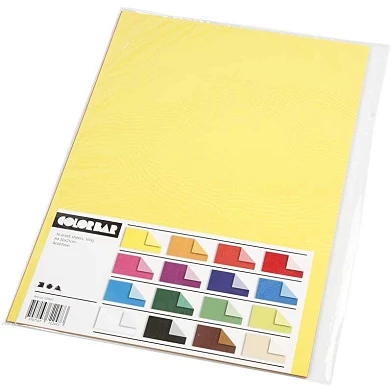 Papier à barres de couleur couleur A4 100gr, 16 feuilles