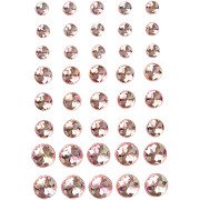 Strasstenen Roze 6-8-10mm, 40st.