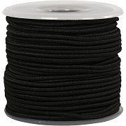 Gummiband Schwarz, 25m