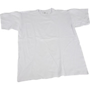 T-Shirt Weiß mit Rundhalsausschnitt Baumwolle, 5-6 Jahre