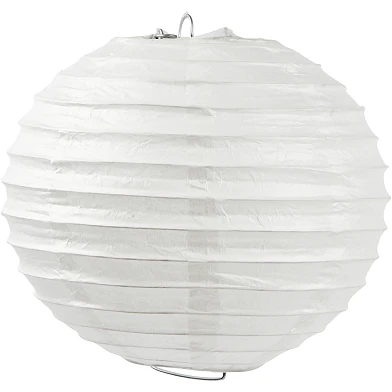 Lampe en papier de riz blanc, 35 cm