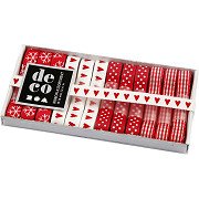 Bandkollektion Rot/Weiß, 12 Stück.