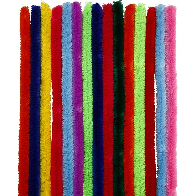 Chenille-Draht, Farbe 30 cm, 15 Stück.
