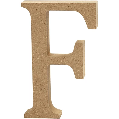 Letter F MDF 13cm, 1st.