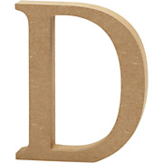 Lettre D MDF 8cm, 1pièce.