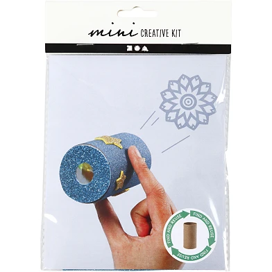 Mini kit créatif rouleau de papier toilette kaléidoscope