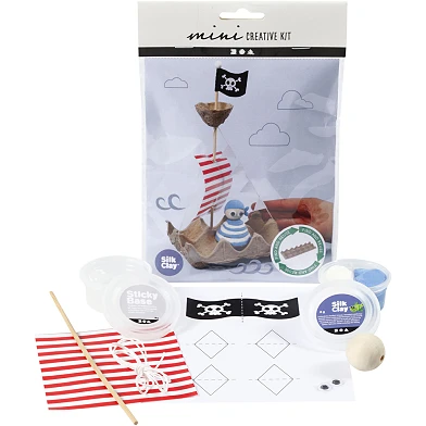 Mini Kit Créatif Carton à Oeufs Bateau Pirate