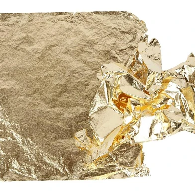 Feuille d'or imitation métal, 25 feuilles