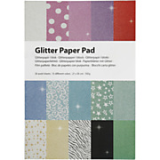 Glitterpapier Blok A4 150gr, 30 Vellen
