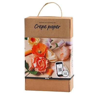Kit de fabrication de fleurs en papier crépon