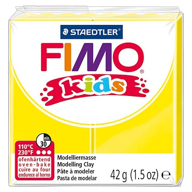 Fimo Kids Pâte à Modeler Jaune, 42gr