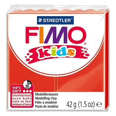 Fimo Kids Pâte à Modeler Rouge, 42gr