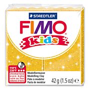 FIMO Kids Modelliermasse Glitzer Gold, 42gr