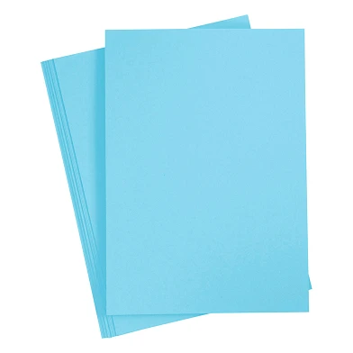 Farbiger Karton Himmelblau A4, 20 Blatt