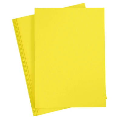Carton coloré jaune soleil A4, 20 feuilles