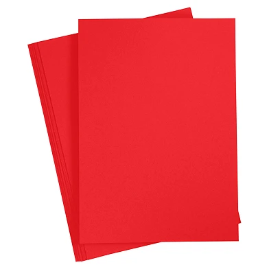 Carton coloré Noël Rouge A4, 20 feuilles