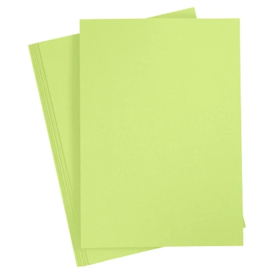 Carton coloré vert citron A4, 20 feuilles