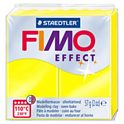 Pâte à modeler Fimo Effect Jaune Fluo, 57gr