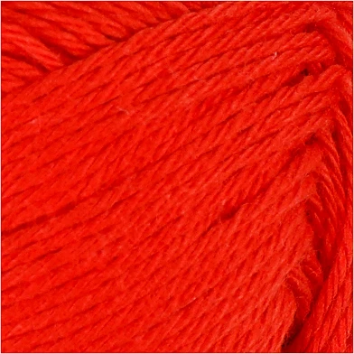 Fil de coton, Rouge, 50gr, 170m