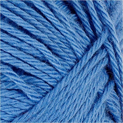 Fil de coton, Bleu, 50gr, 170m