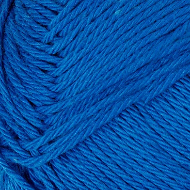 Fil de coton, Bleu cobalt, 50gr, 170m