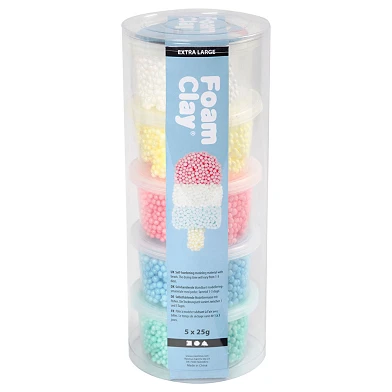 Foam Clay Extra Large, 5 Farben