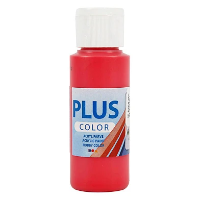 Peinture acrylique Plus Color Rouge Pourpre, 60 ml