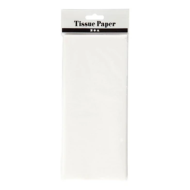 Papier de soie Blanc 10 Feuilles 14 gr, 50x70cm