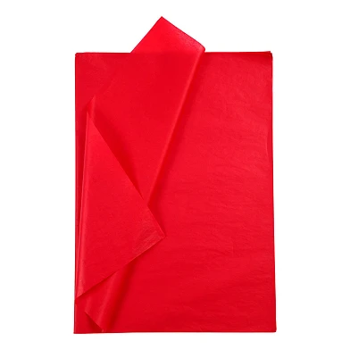 Papier de soie Rouge 10 Feuilles 14 gr, 50x70cm
