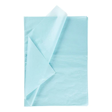 Papier de soie Bleu clair 10 Feuilles 14 gr, 50x70cm
