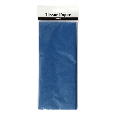 Papier de soie Bleu 10 Feuilles 14 gr, 50x70cm