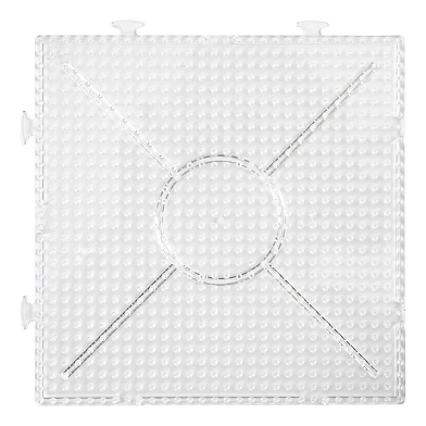 Foto-Birnen-Grundplatte, transparent, quadratisch, 15 x 15 cm, 2 Stück.