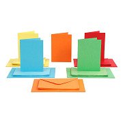 Cartes et enveloppes de différentes couleurs, 50 jeux