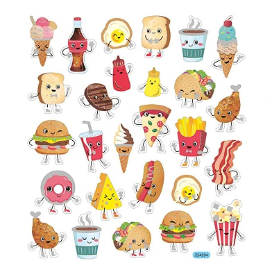 Stickers Fast Food, 1 Vel