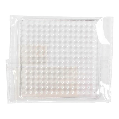 Plaque de perles thermocollantes Transparent 7x7cm, 1 pce.