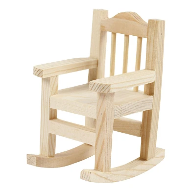 Mini chaise à bascule en bois