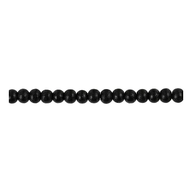 Perles en bois noires, 150 pièces.