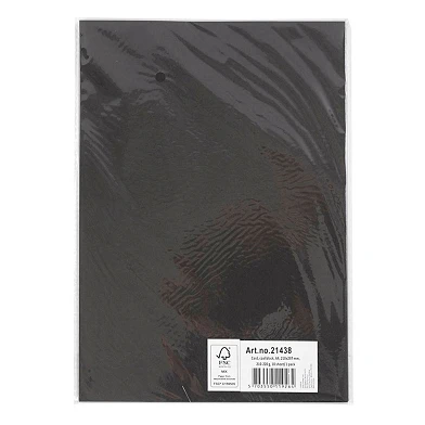 Farbiger Karton, Schwarz, A4, 210–220 g, 10 Blatt