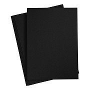 Carton coloré noir A4, 210-220g, 10 feuilles
