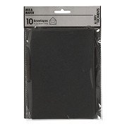 Enveloppe Noir, 11,5x15cm, 10 pcs.