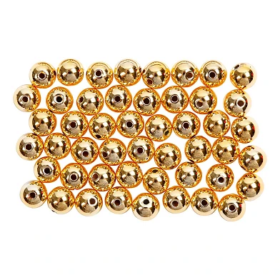Perles dorées, 100 pièces.