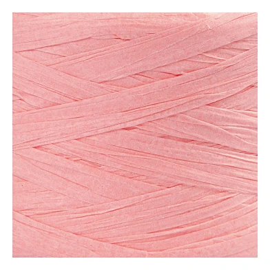 Fil de papier raphia rose clair, 100m
